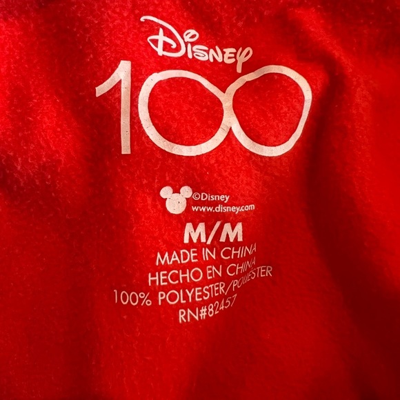 Disney 100 women’s flannel pajama set, size medium, Disney world , EUC, winter - Picture 8 of 8